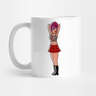 Punk Girl Pin Up Mug